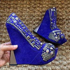 Wild Pair Gia Embellished Platform Wedge